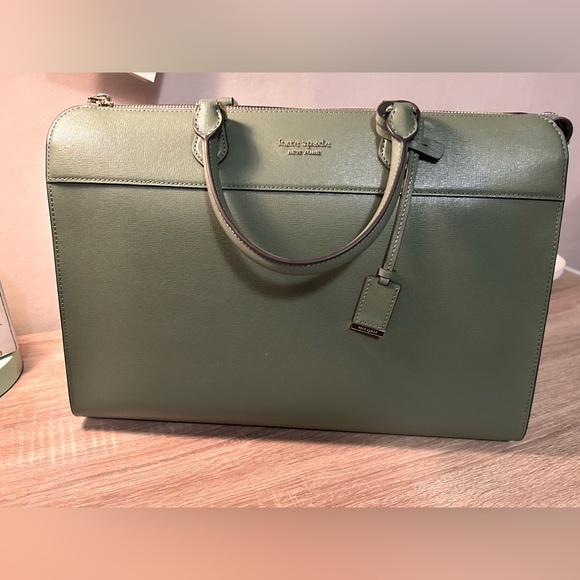 NWOT Kate Spade Morgan Laptop Bag Cedar Stand - Picture 5 of 10